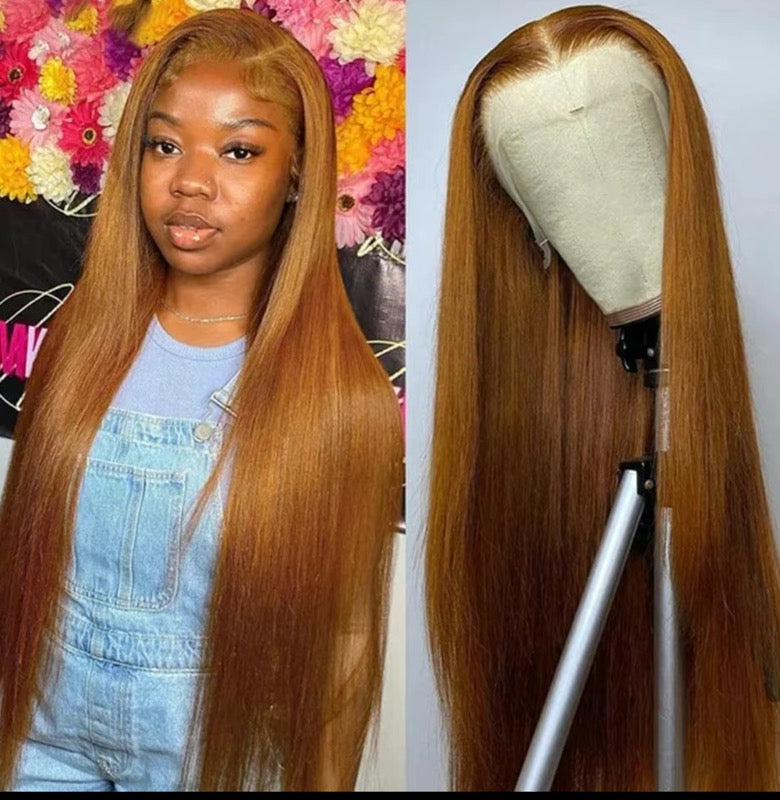Human Hair Ginger Blonde Frontal