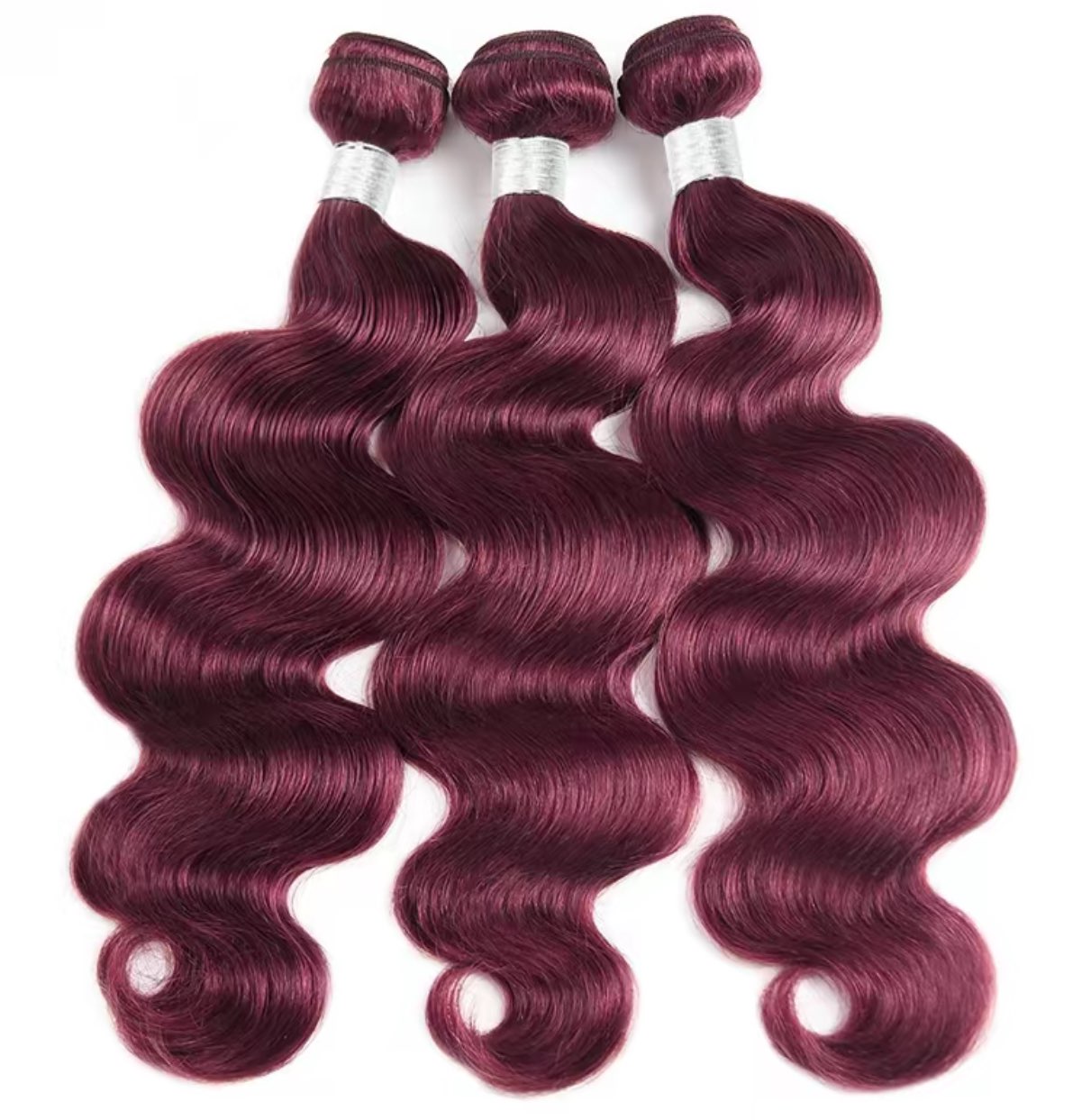 Human Hair 99J Body Wave 3PC Bundles