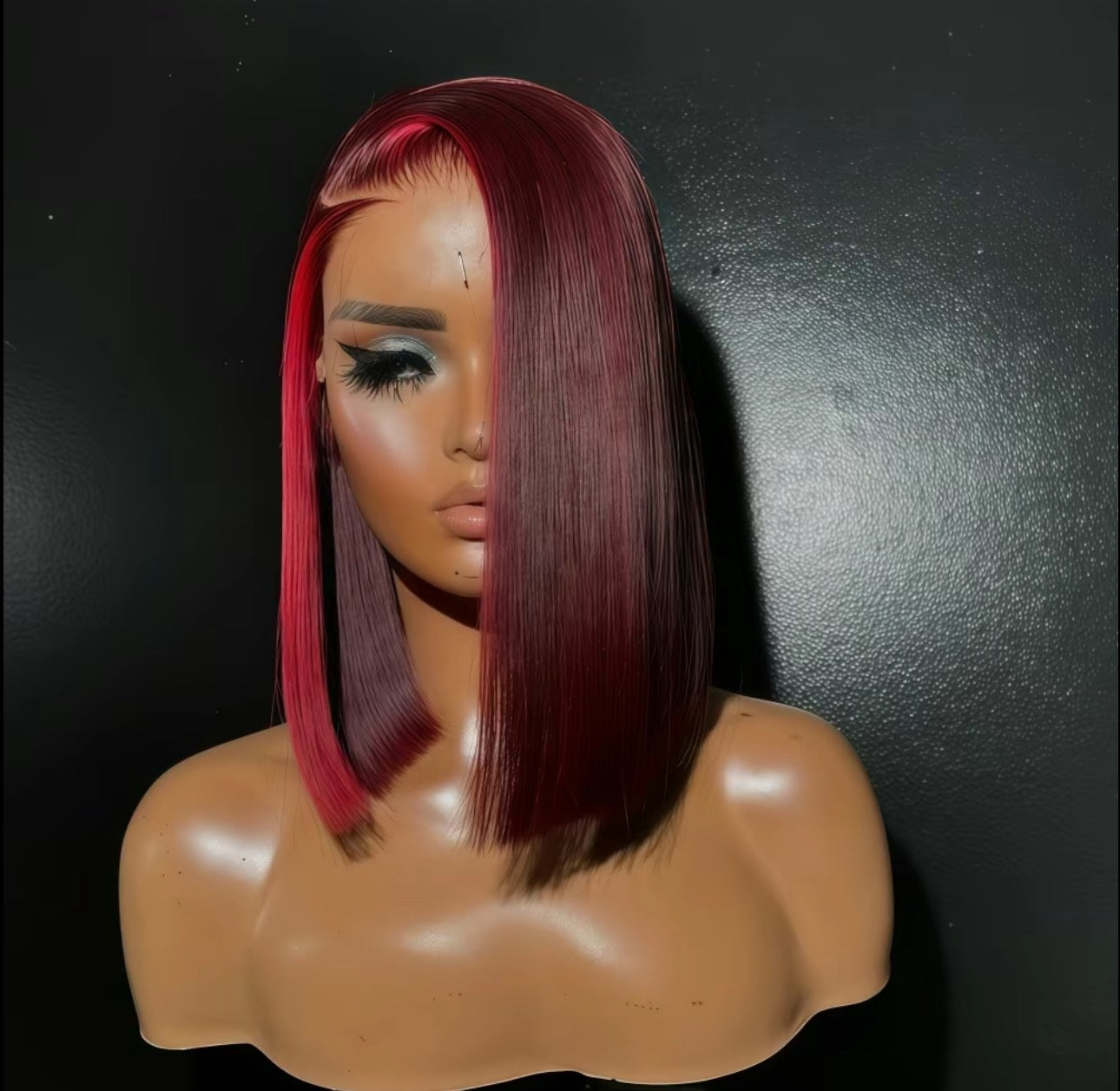 Human Hair Highlight 99J Frontal