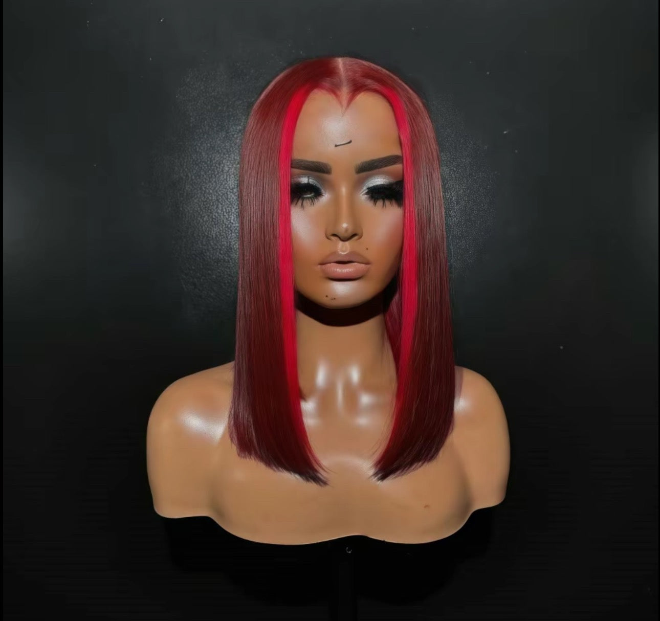 Human Hair Highlight 99J Frontal