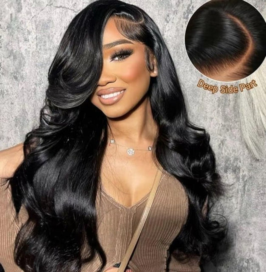 Human Hair Black Frontal